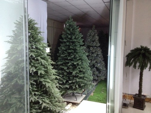 The artificial Christmas trees