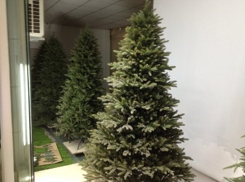 The artificial Christmas trees